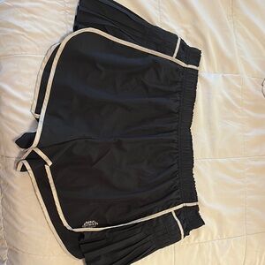 Free People Black Athletic Shorts with White Trim